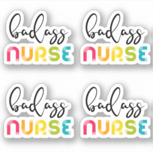 Sticker Infirmière Badass