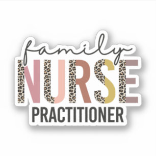 Sticker Infirmière de famille Praticien FNP Appréciation C