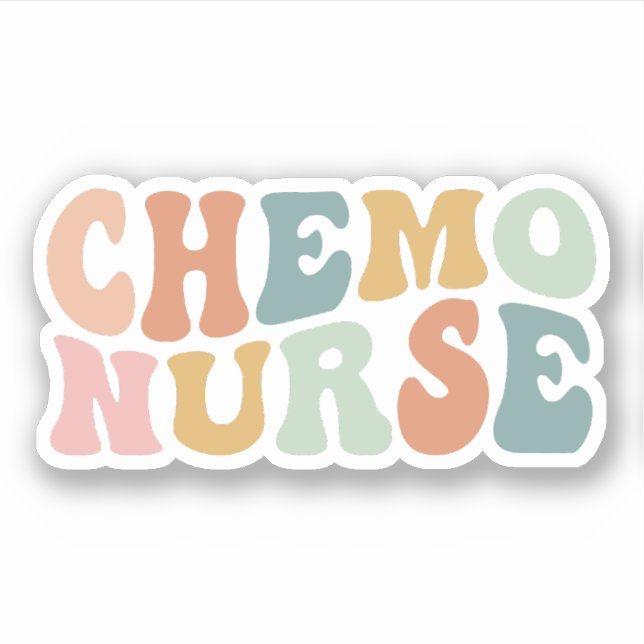 Sticker Infirmière en oncologie de chimiothérapie, Infirmi (Devant)