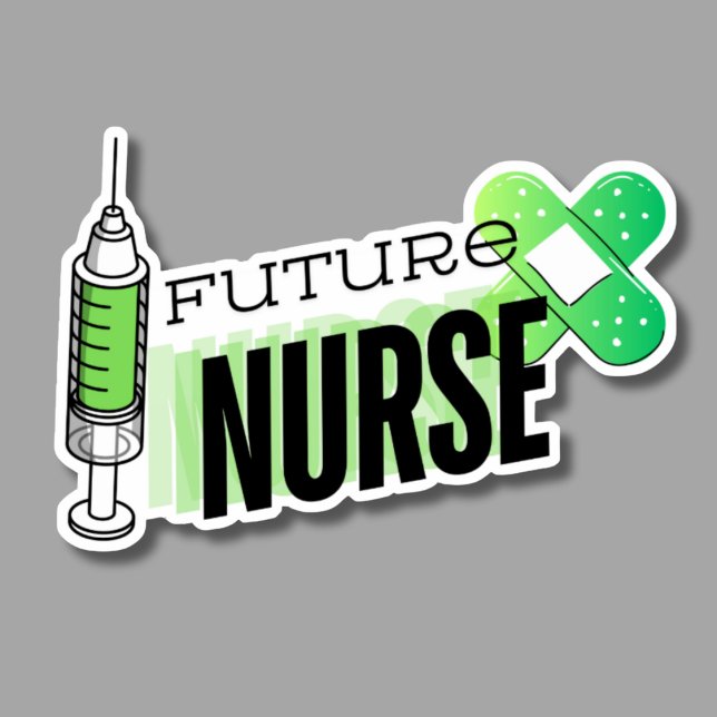 Sticker Infirmière future imperméable (Créateur téléchargé)