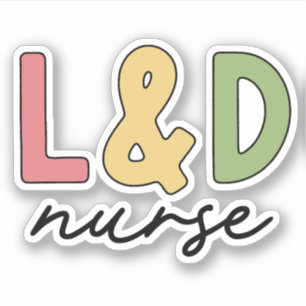 Sticker Infirmière L et D   Infirmière de la main-d'oeuvre