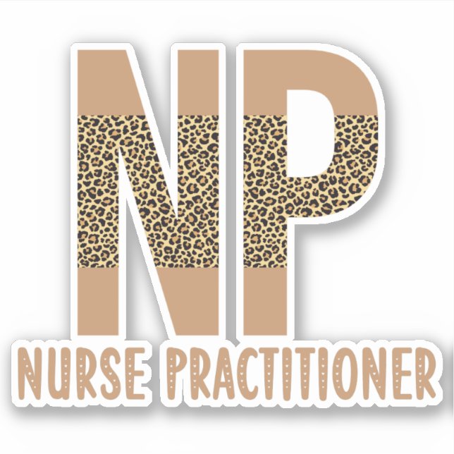 Sticker Infirmière Praticien NP appréciation infirmière gu (Devant)