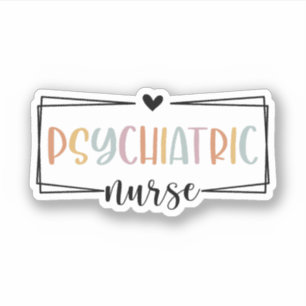 Sticker Infirmière psychique, cadeau pour infirmière psych