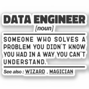 Sticker Informaticien Cool Noun Spécialiste informatique F