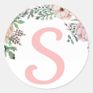 Sticker initial de Bunny Floral