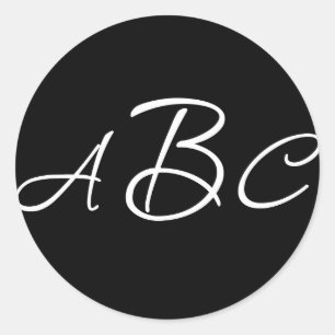 Sticker Initiales Monogramme de mariage