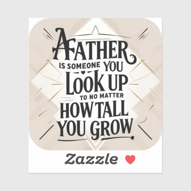 Sticker Inspiration du jour du Père (Feuille)