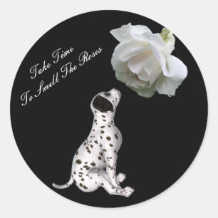 Sticker Inspirational Rose Puppy Rose