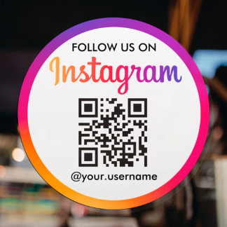 Sticker Instagram Business QR Code
