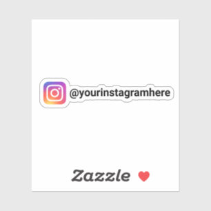 Sticker Instagram personnalisé Médias sociaux