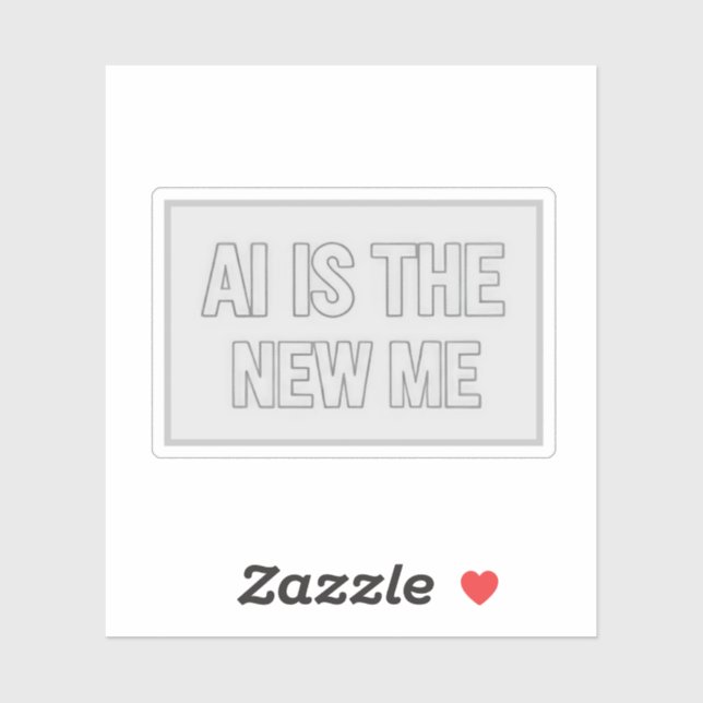 Sticker Intelligence Artificielle Future (Feuille)