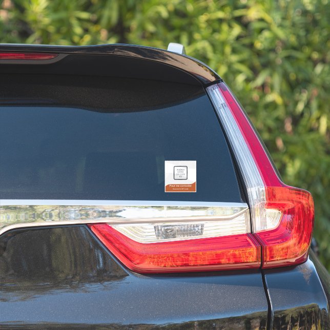 Sticker Intelligent QR Code Multi-Usage (Côté voiture)