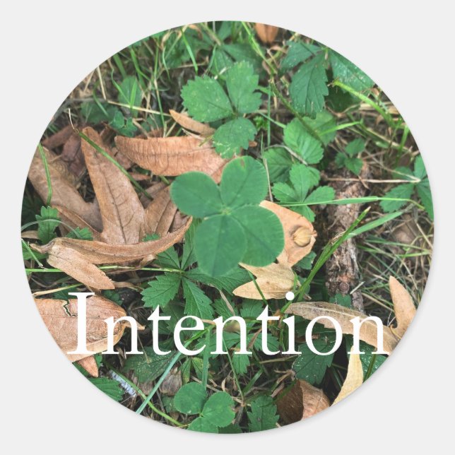 Sticker 'Intention' (Devant)