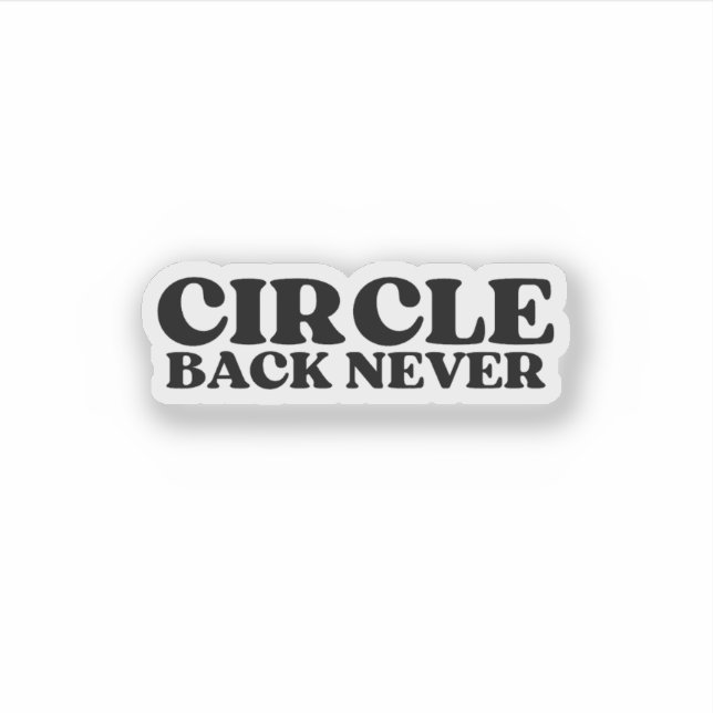 Sticker Interface de commande | Circle Back Never Technica (Devant)