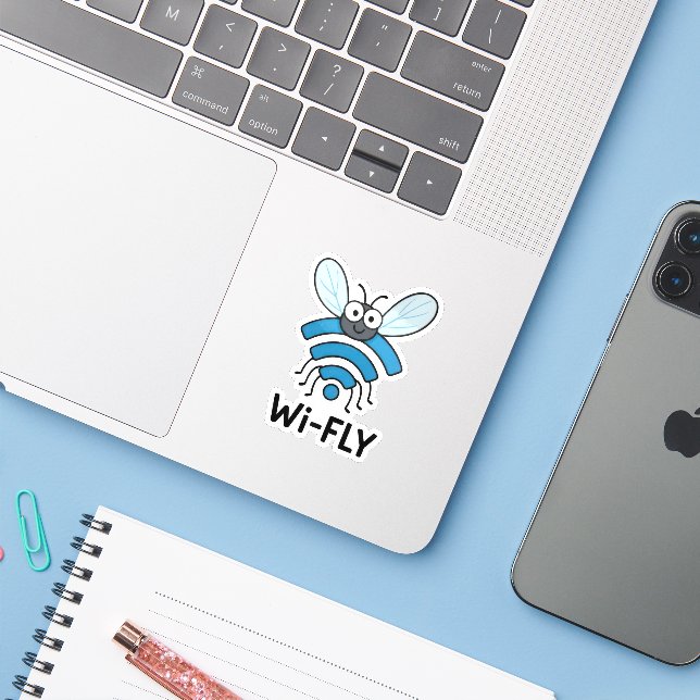 Sticker Internet Wi-Fi (Ordinateur portable avec iPhone)