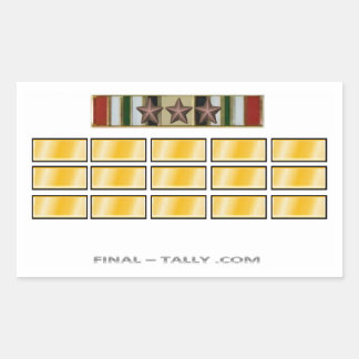 Sticker Iraq 15 month with 3 Campaign Star