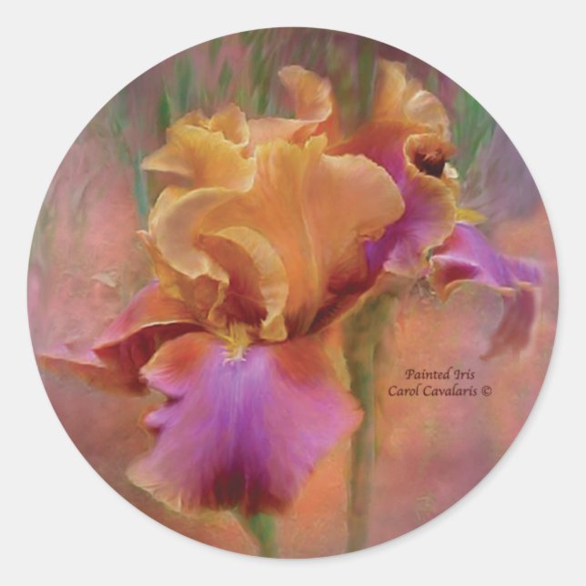 Sticker Iris Art Peint (Devant)