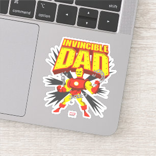Sticker Iron Man   Papa Invincible