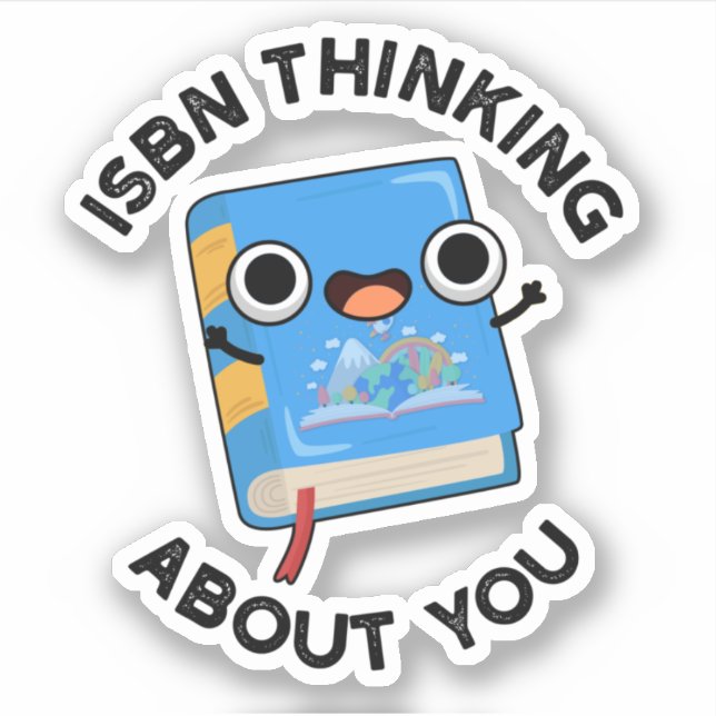 Sticker ISBN Penser à propos de vous amusant jeu de livres (Devant)