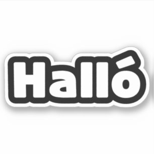 Sticker Islandais Halló { Hello ) Íslenska