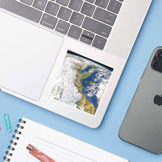 Sticker Italie Et Mer Adriatique. (Ordinateur portable avec iPhone)