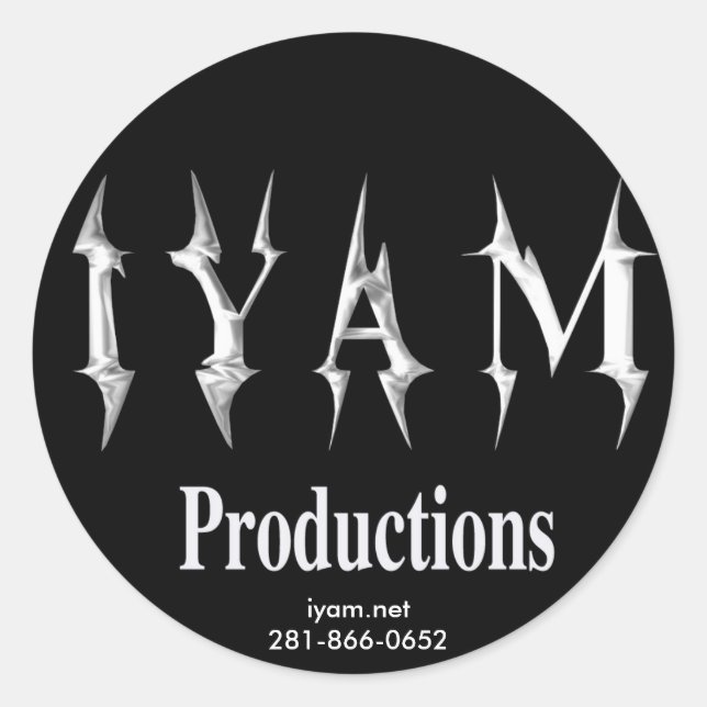 Sticker IYAM Productions (Devant)