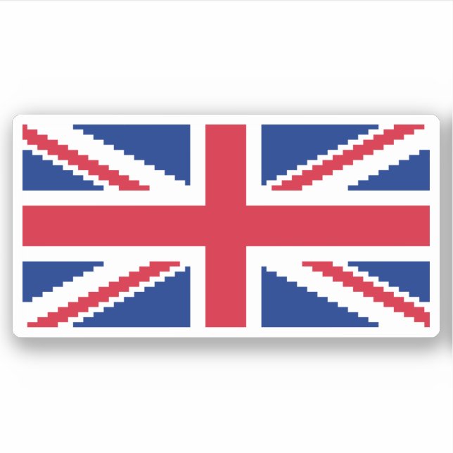 Sticker Jack Pixel Union 8 bits (Devant)