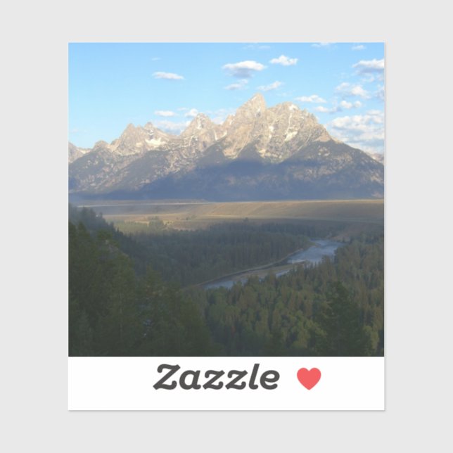 Sticker Jackson Hole Mountains (Grand Teton National Park) (Feuille)