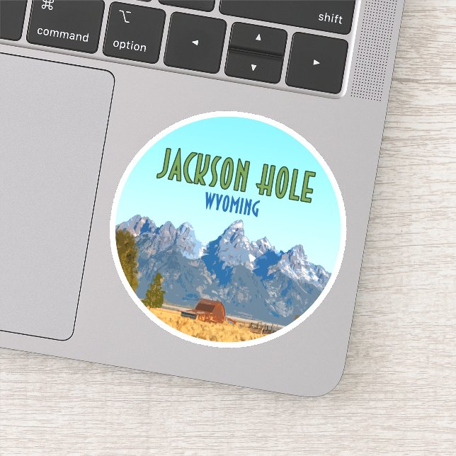 Sticker Jackson Hole Wyoming Vintage (Détail)