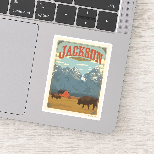 Sticker Jackson | Wyoming (Détail)