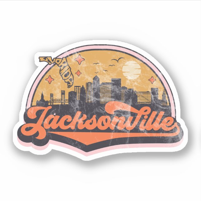 Sticker Jacksonville, Floride (Devant)