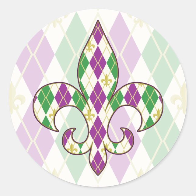 Sticker Jacquard Mardi Gras (Devant)