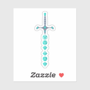 Sticker Jade épée du Paladin Tabletop RPG