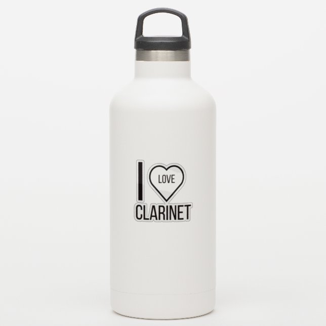 STICKER J'ADORE CLARINET (Gourde)