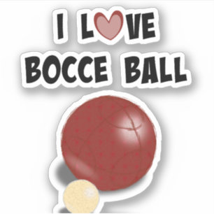 Sticker J'adore le jeu de boules