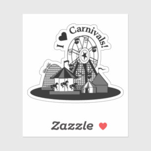 Sticker J'adore les carnavals !