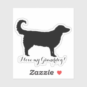 Sticker J'adore mon petit-chien !
