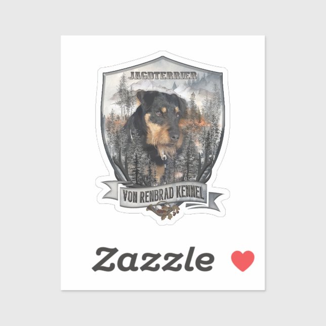Sticker Jagdterrier  (Feuille)