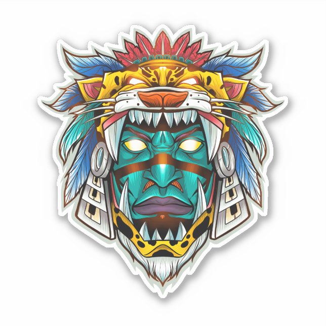 Sticker Jaguar de la nuit (Tezcatlipoca) (Devant)