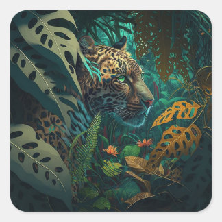 Sticker Jaguar Jungle sauvage