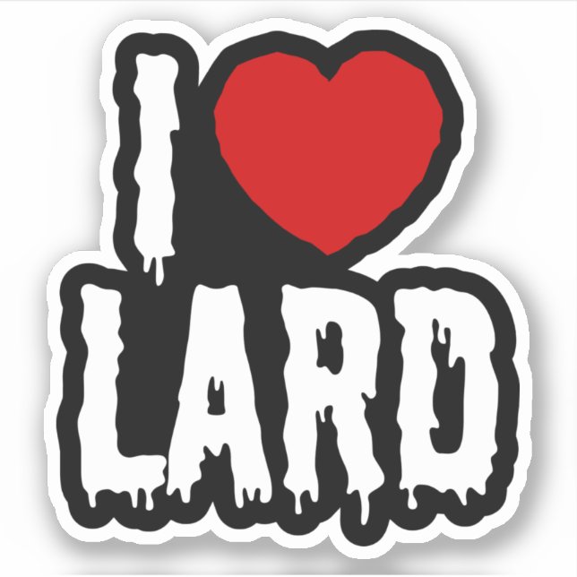 STICKER J'AI LE COEUR [AMOUR] LARD (Devant)