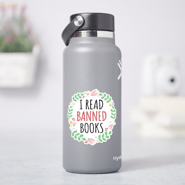 Sticker J'Ai Lu Des Livres Interdits Drôle Citation (HydroFlask)