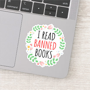 Sticker J'Ai Lu Des Livres Interdits Drôle Citation