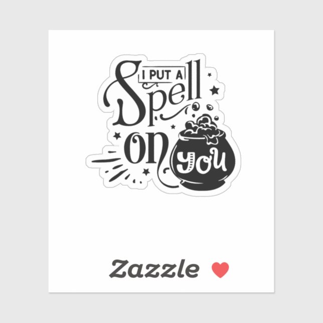 Sticker J'ai mis un sort sur toi (Feuille)