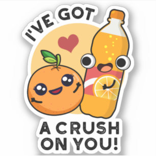Sticker J'Ai Un Brouillard Sur Vous Drôle Pun Orange