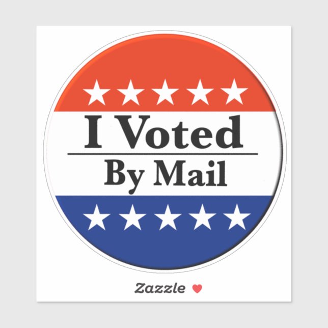 Sticker J'Ai Voté Par Courrier (Feuille)