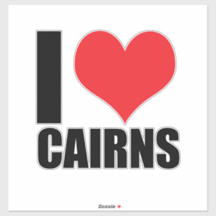 Sticker J'aime Cairns
