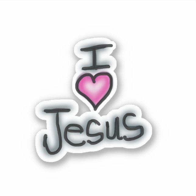 Sticker J'aime Jésus J'aime Jésus  (Devant)