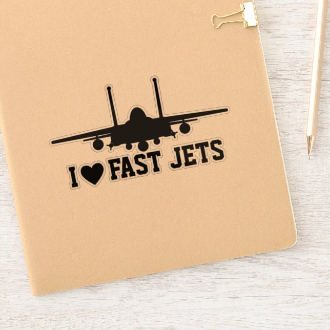 Sticker J'aime Jets Rapides Black Strike Eagle (Carnet)
