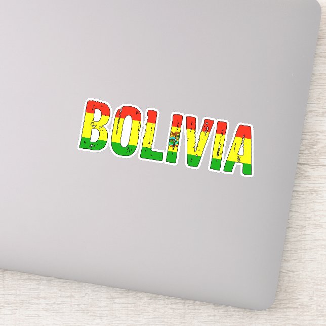 Sticker J'aime la Bolivie (Détail)